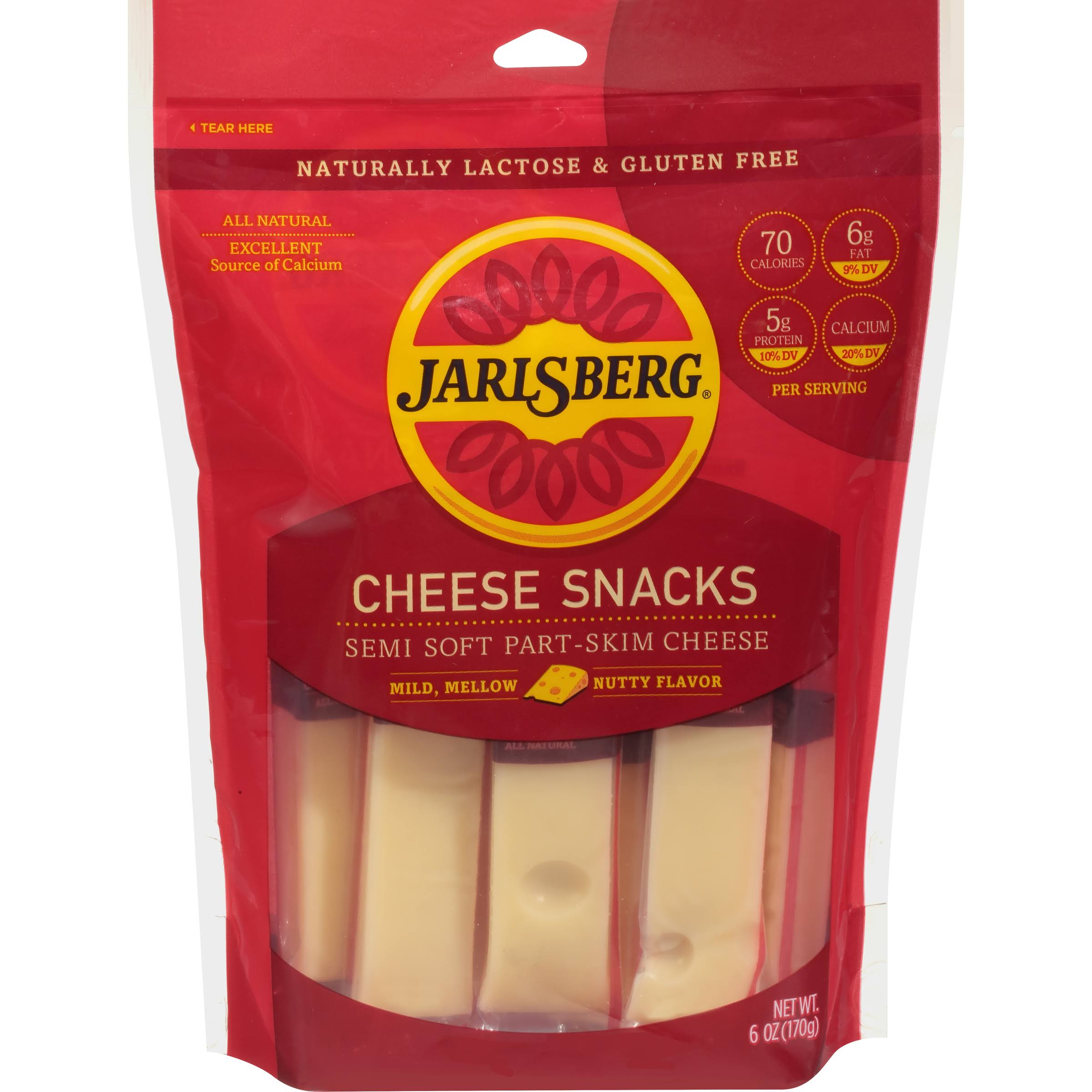 Jarlsberg Semi Soft Part-Skim Cheese Snacks - 6 oz