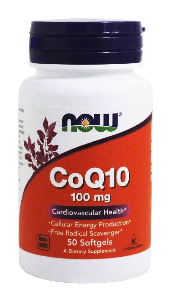 Now Foods - Coq10 - 100mg, 50 Softgels