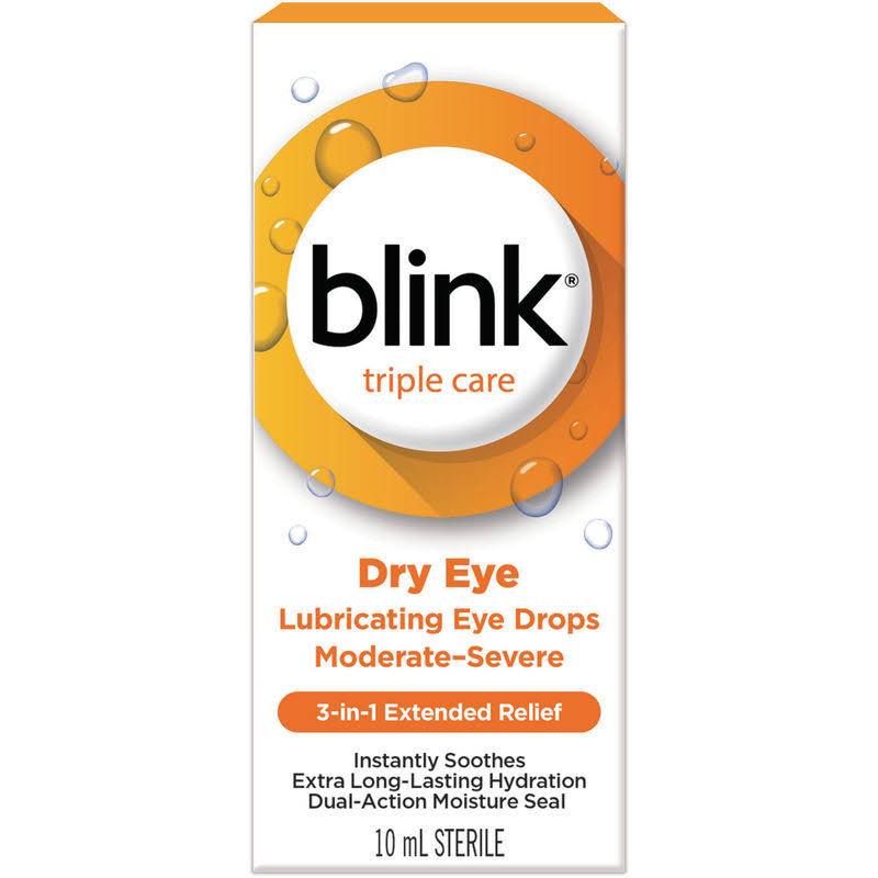 Blink Triple Care Lubricating Eye Drops - 10 ml