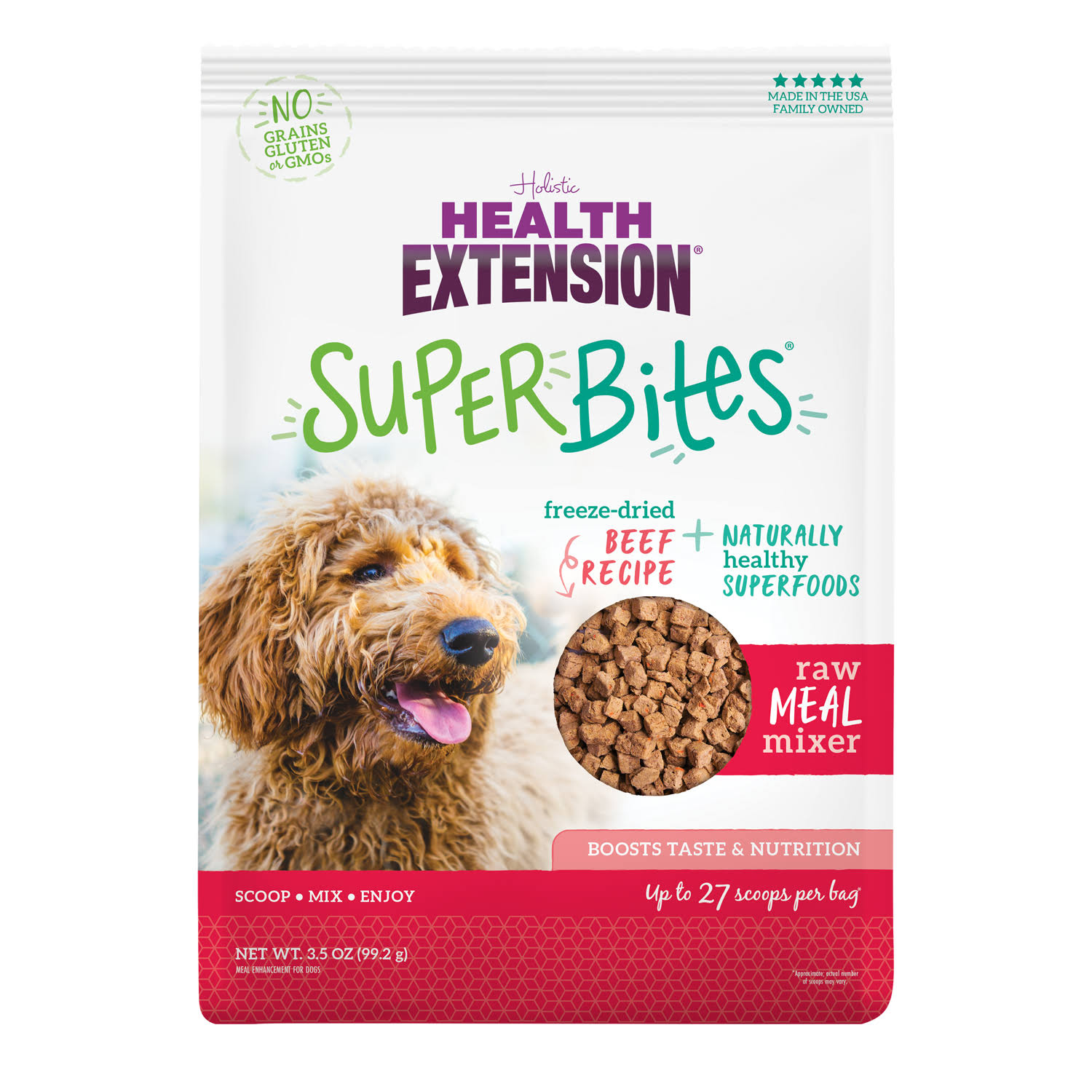 Health Extension SuperBites Freeze-Dried Meal Mixer Beef - 18 oz