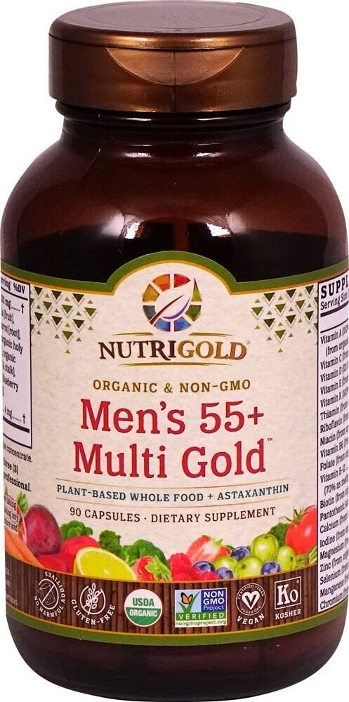 NutriGold Men's 55 Multi Gold Dietary Supplement - 90 Capsules