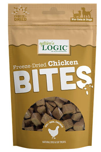 Nature's Logic Chicken Bites Freeze-Dried Dog Treats, 3-oz