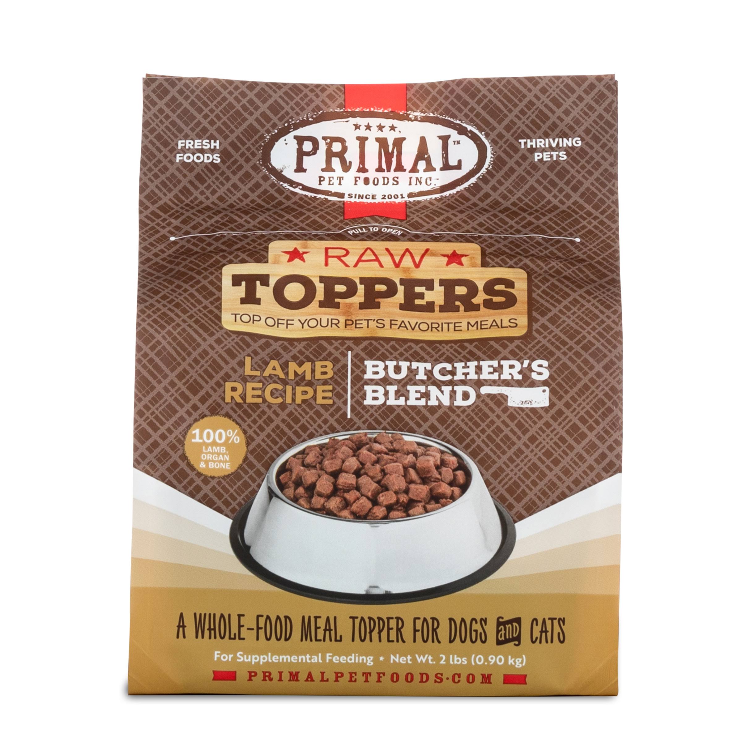 Primal - Raw Toppers Butcher's Blend - 2 lb Lamb