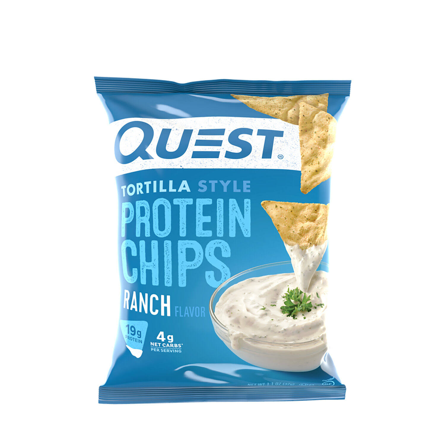 Quest Tortilla Style Protein Chips - Ranch, 8g | GNC