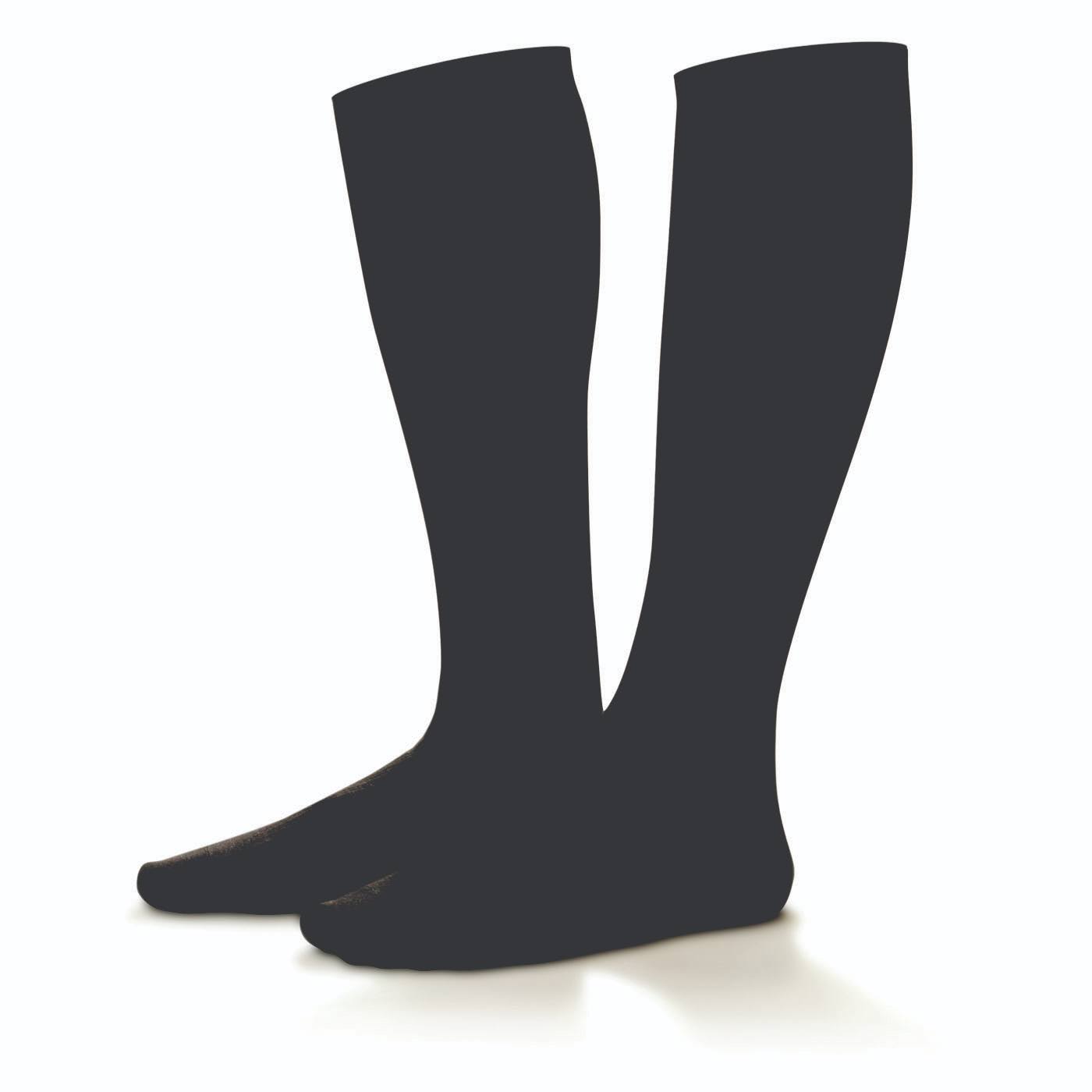 Dr. Comfort Men's Cotton Dress 10-15 Knee High Compression Socks Black Large