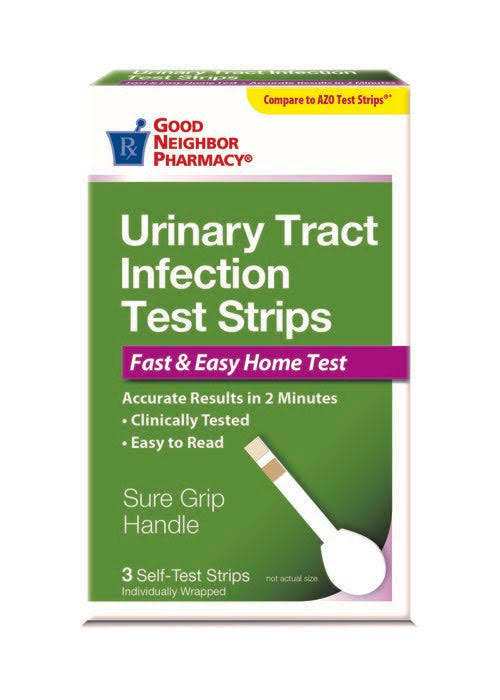 GNP Urinary Tract Infection Test Strips 3 Count Box