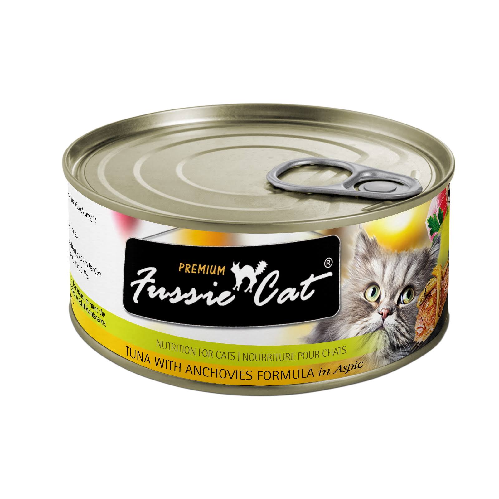 Fussie Cat Premium Cat Food - Tuna with Anchovies, 2.82oz