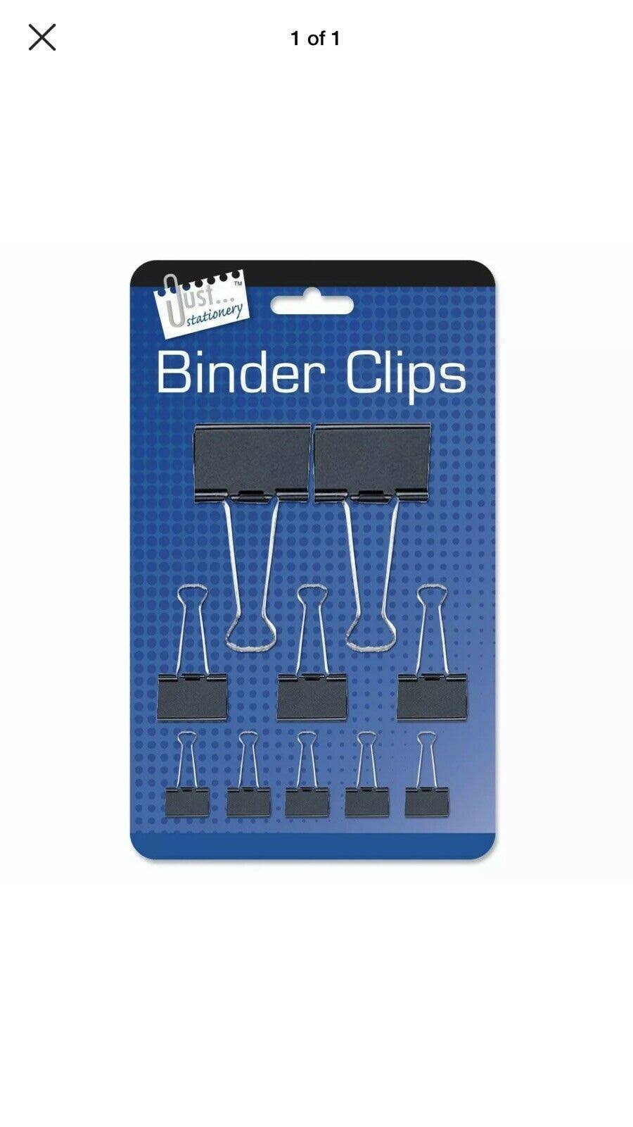 Tallon Assorted Binder Clips - 10 Pack