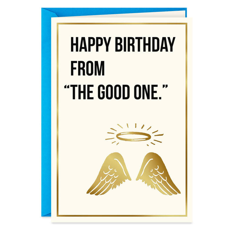 Hallmark Birthday Card, from Your Little Angel Funny Birthday Card