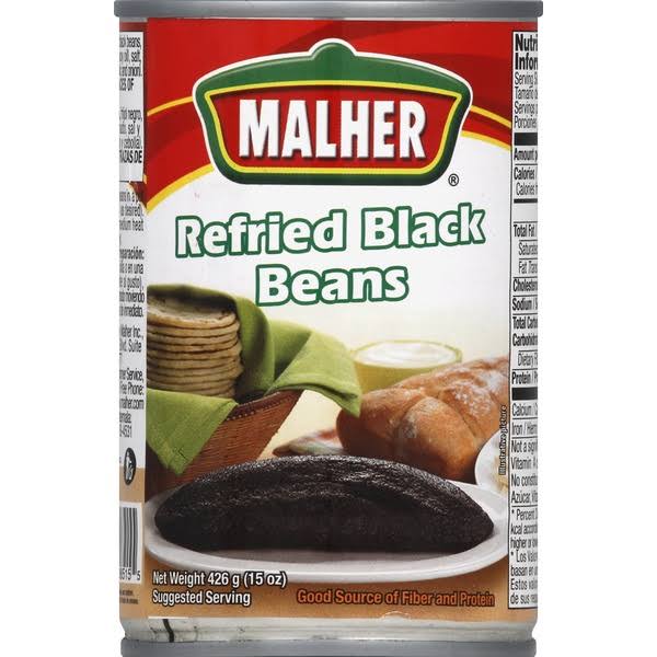 Malher Refried Black Beans - 16oz