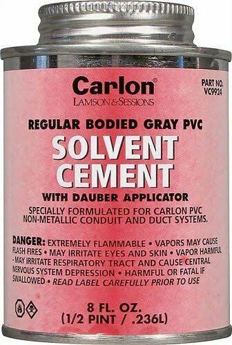 Thomas and Betts Lamson Grey Solvent Cement - 8oz