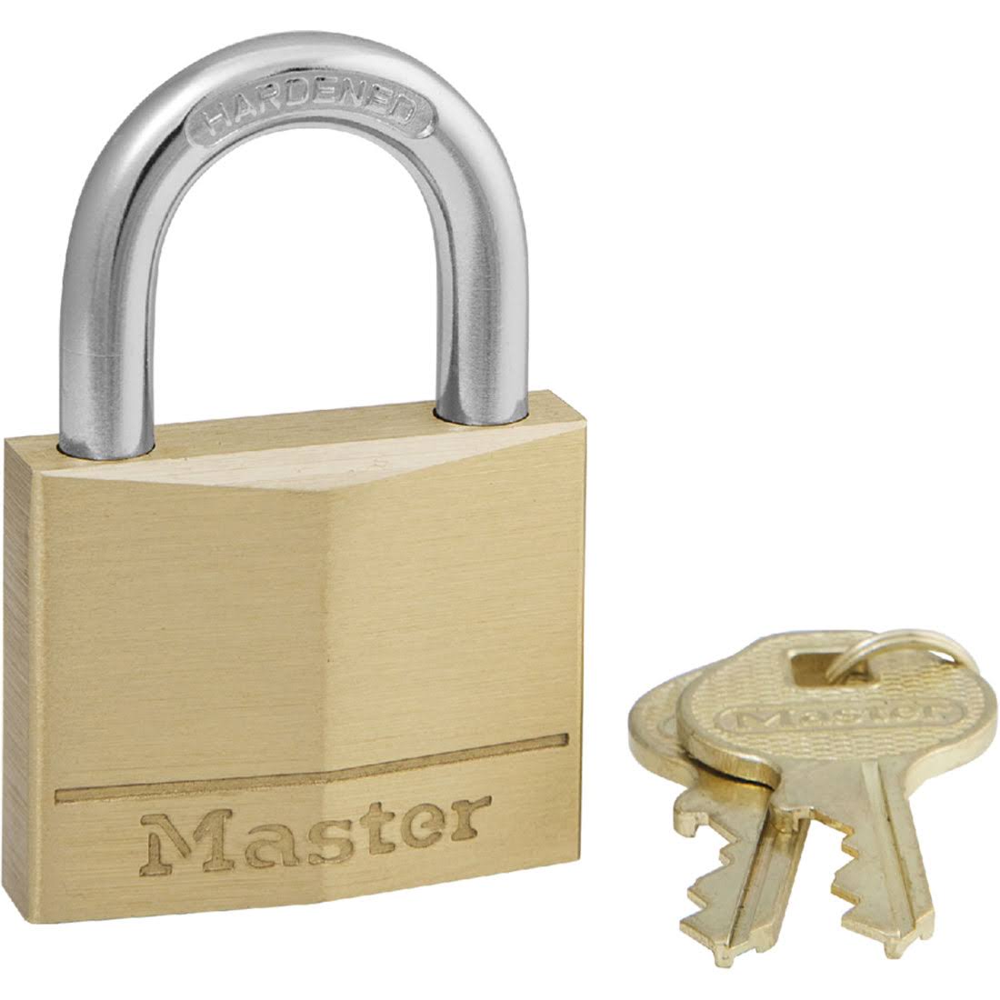 Master Lock 140D Solid Brass Keyed Different Padlock