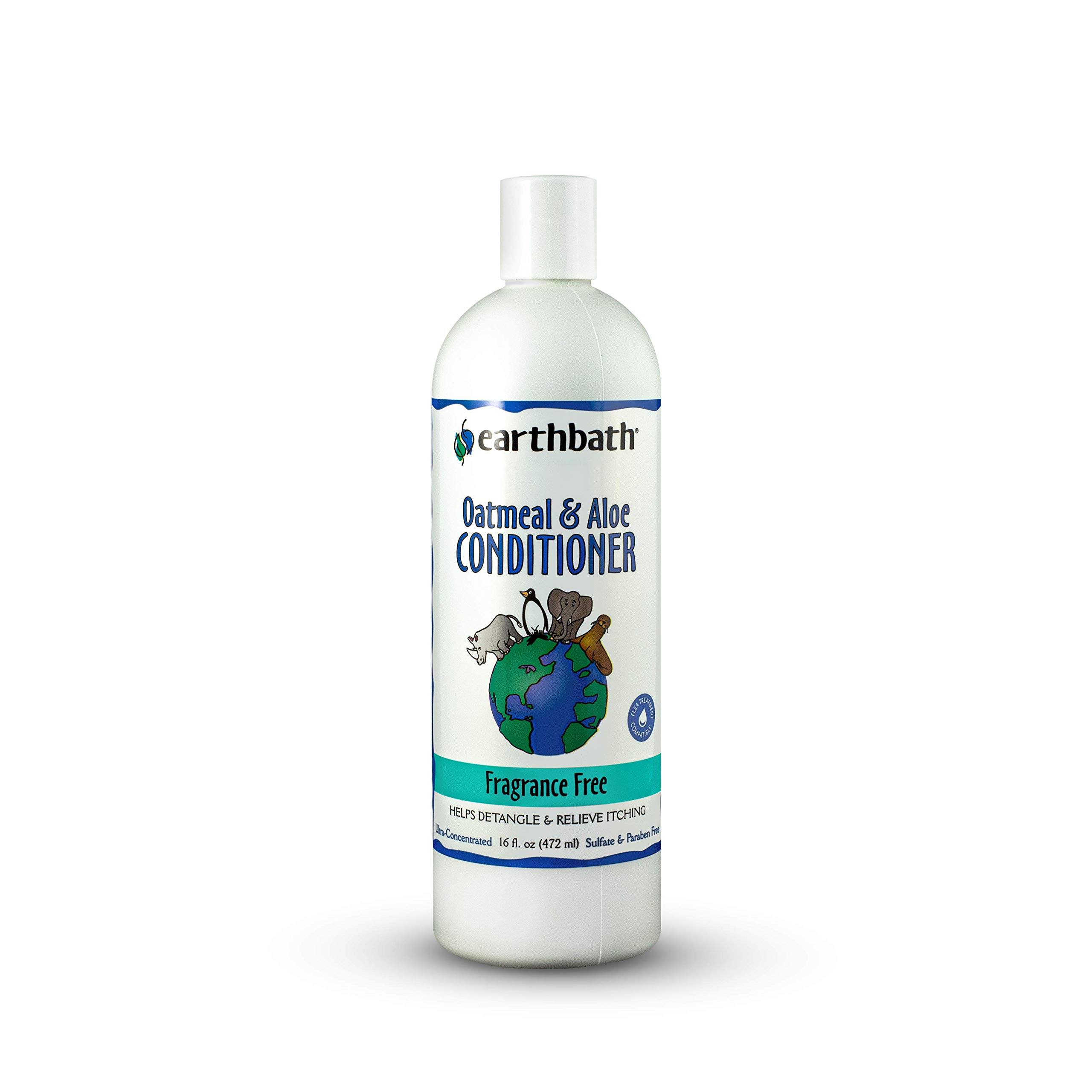 Earthbath Dog Conditioner - Oatmeal and Aloe, Fragrance Free, 16oz