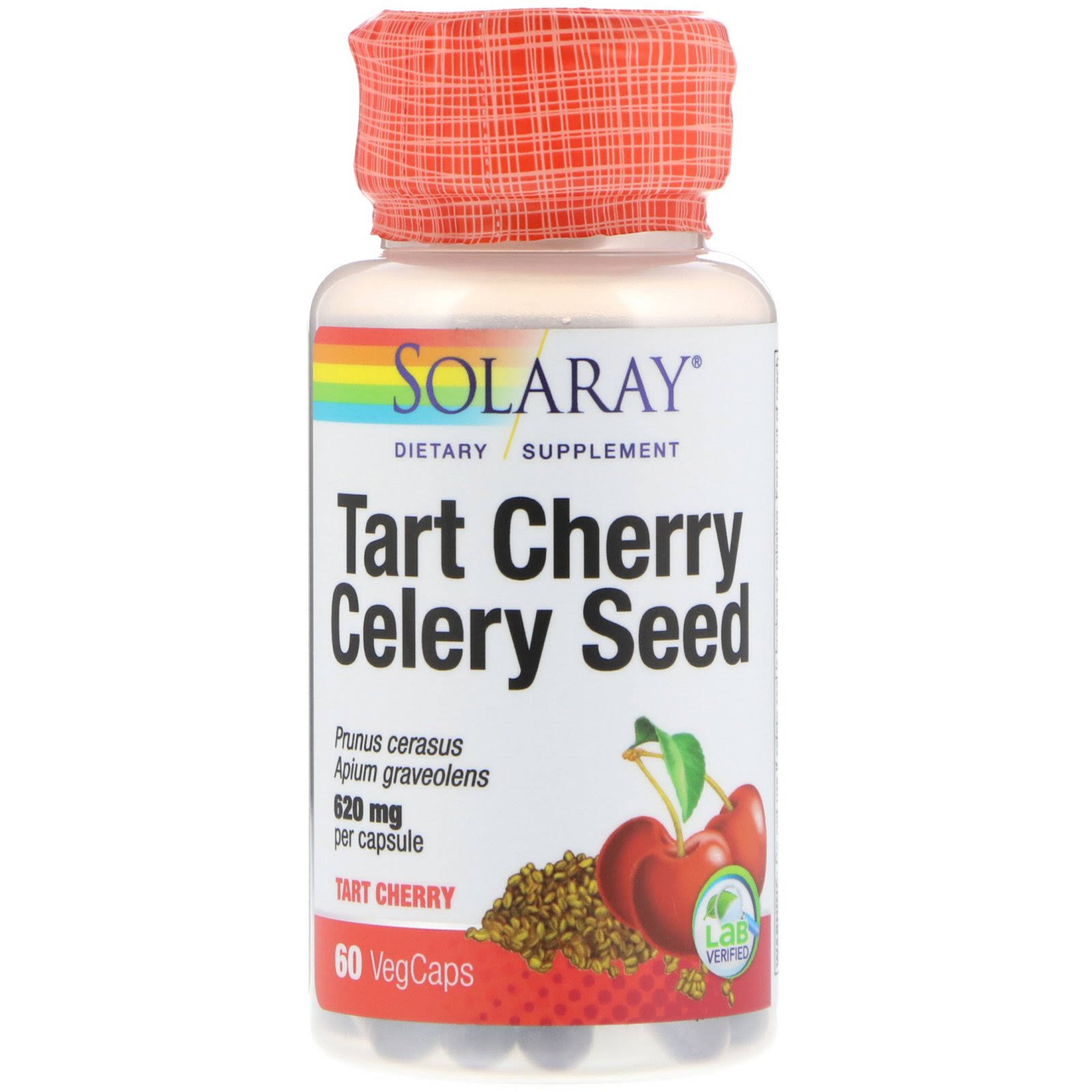 Solaray Tart Cherry Celery Seed 60 Vcaps