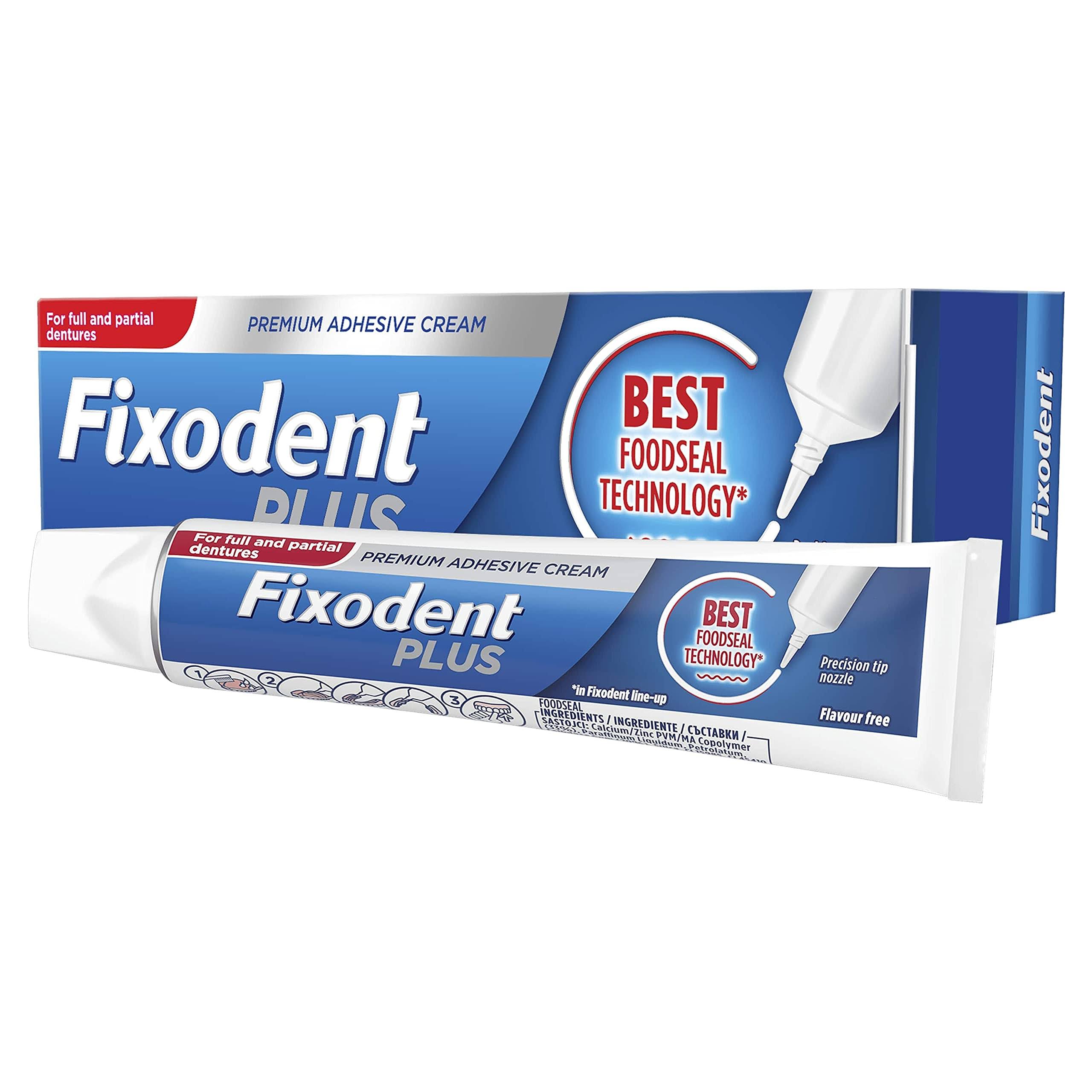 Fixodent Plus Best Food Seal Premium Denture Adhesive Cream - 40g