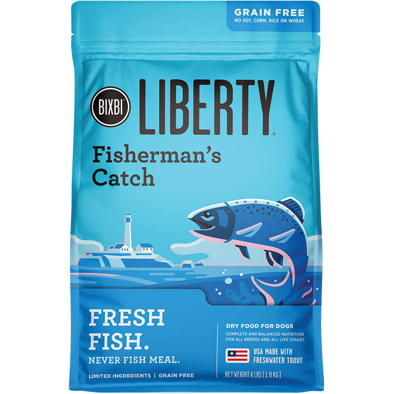 Bixbi Liberty Grain Free Fisherman's Catch Dry Dog Food, 22 lb