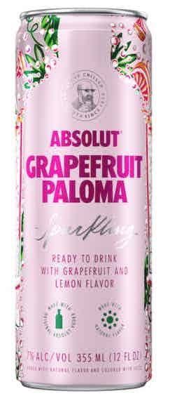 Absolut Vodka, Grapefruit Paloma, Sparkling - 4 pack, 355 ml cans