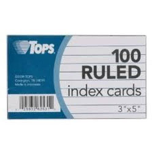 Top62531w - Tops Ruled Index Cards Tops Products