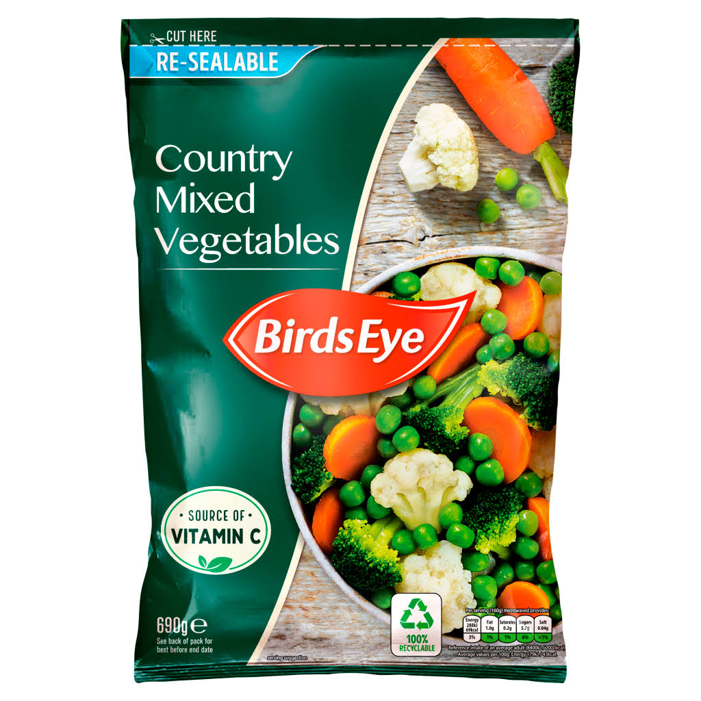 Birds Eye Field Fresh Country Mixed Vegetables - 690g