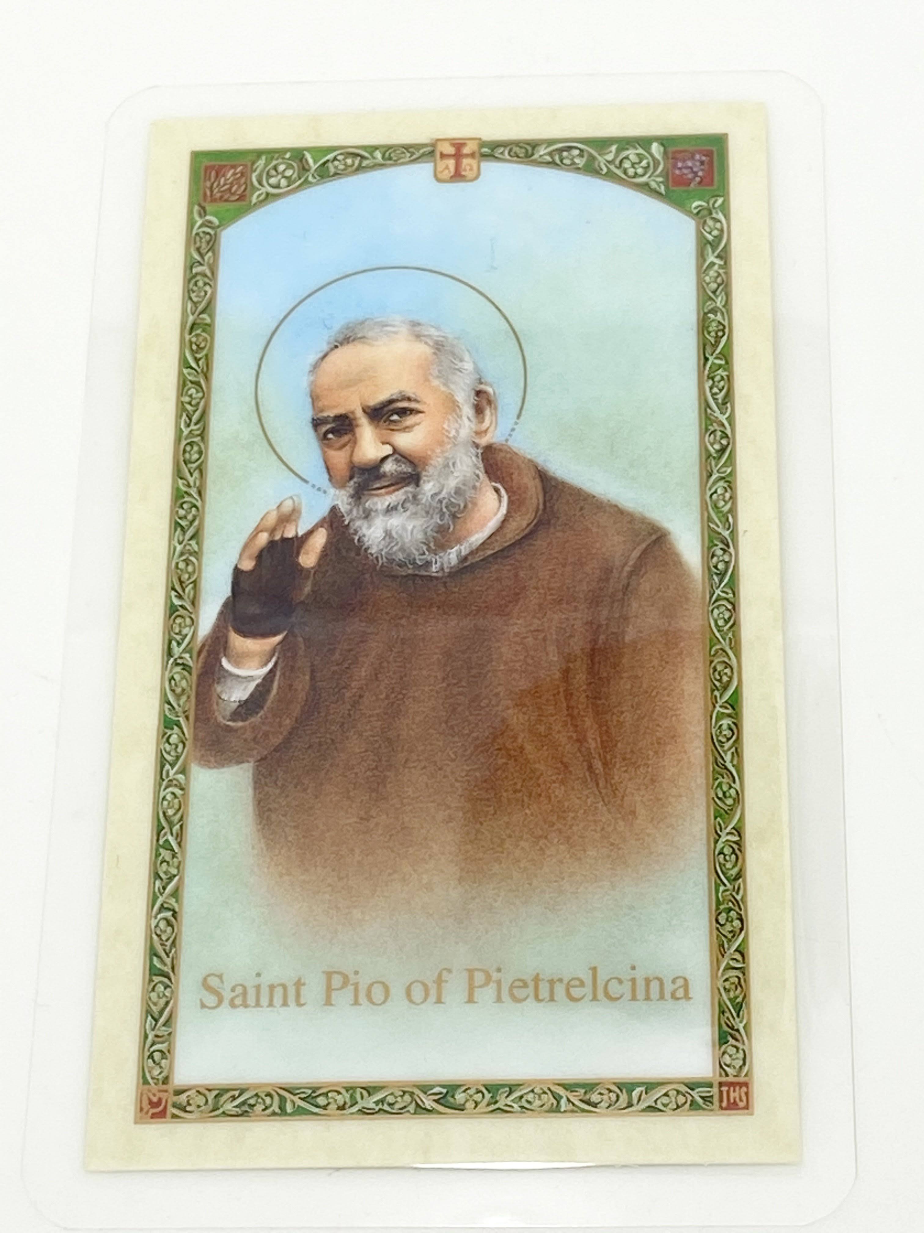 EWTN - Laminated Holy Card - Saint Pio