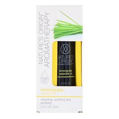 Nature's Origin Aromatherapy Essential Oil - Lemongrass, 15ml