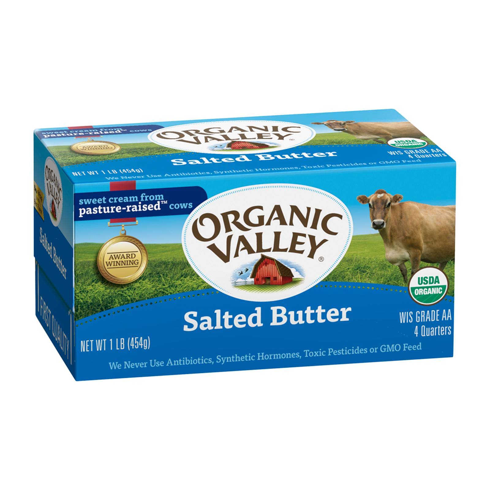 Organic Valley Salted Butter - 454g