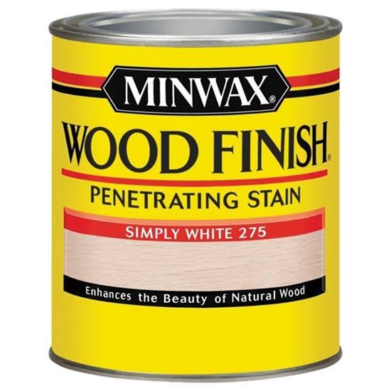 Minwax Wood Finish Penetrating Stain - Simply White 275, Half Pint