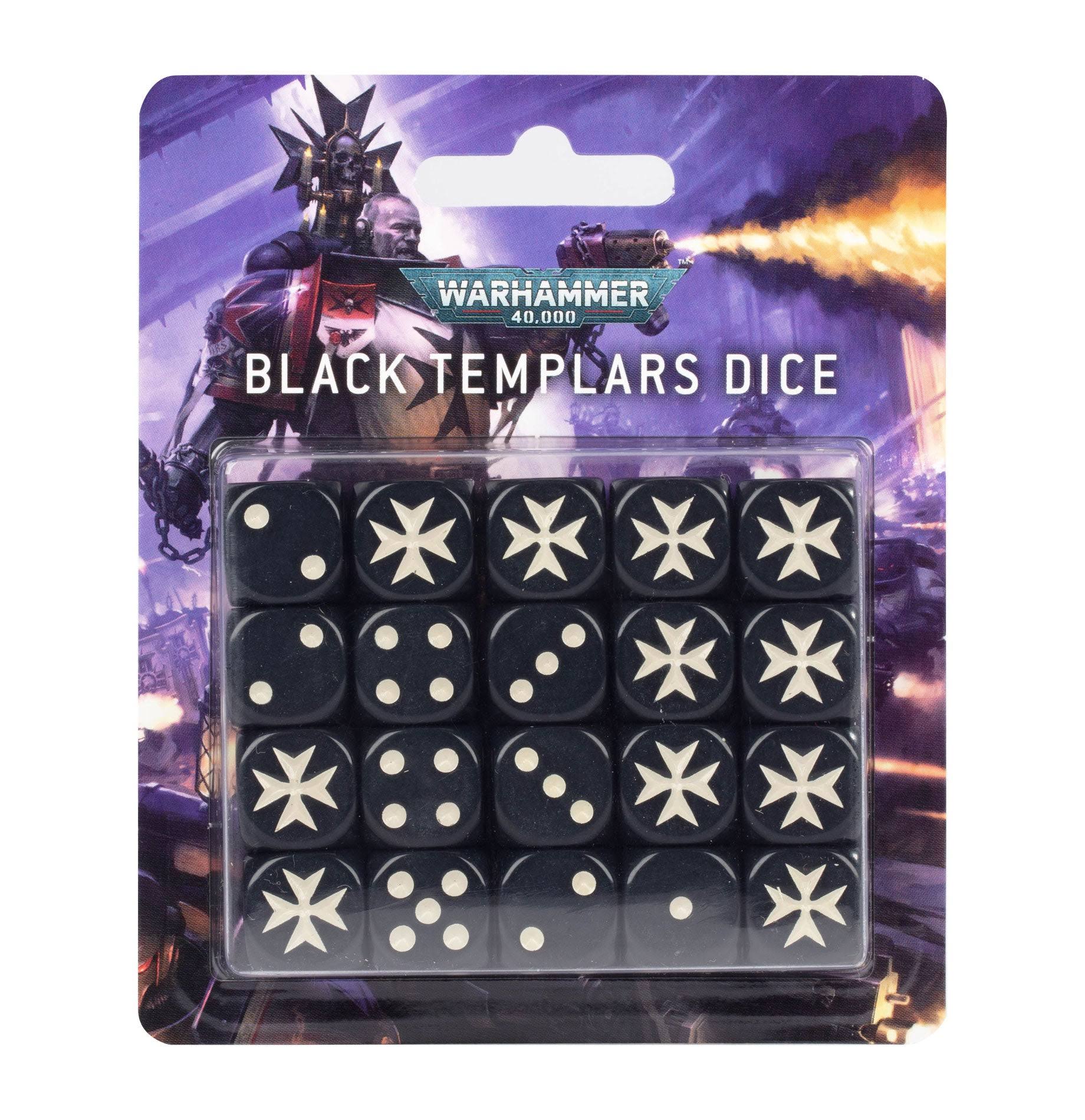 Warhammer 40K : Black Templars Dice Set