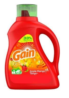 Gain Liquid Laundry Detergent - Apple, Mango& Tango, 50 oz
