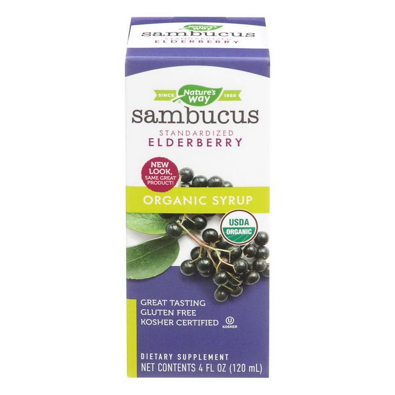 Nature's Way Organic Sambucus Elderberry Syrup - 4oz