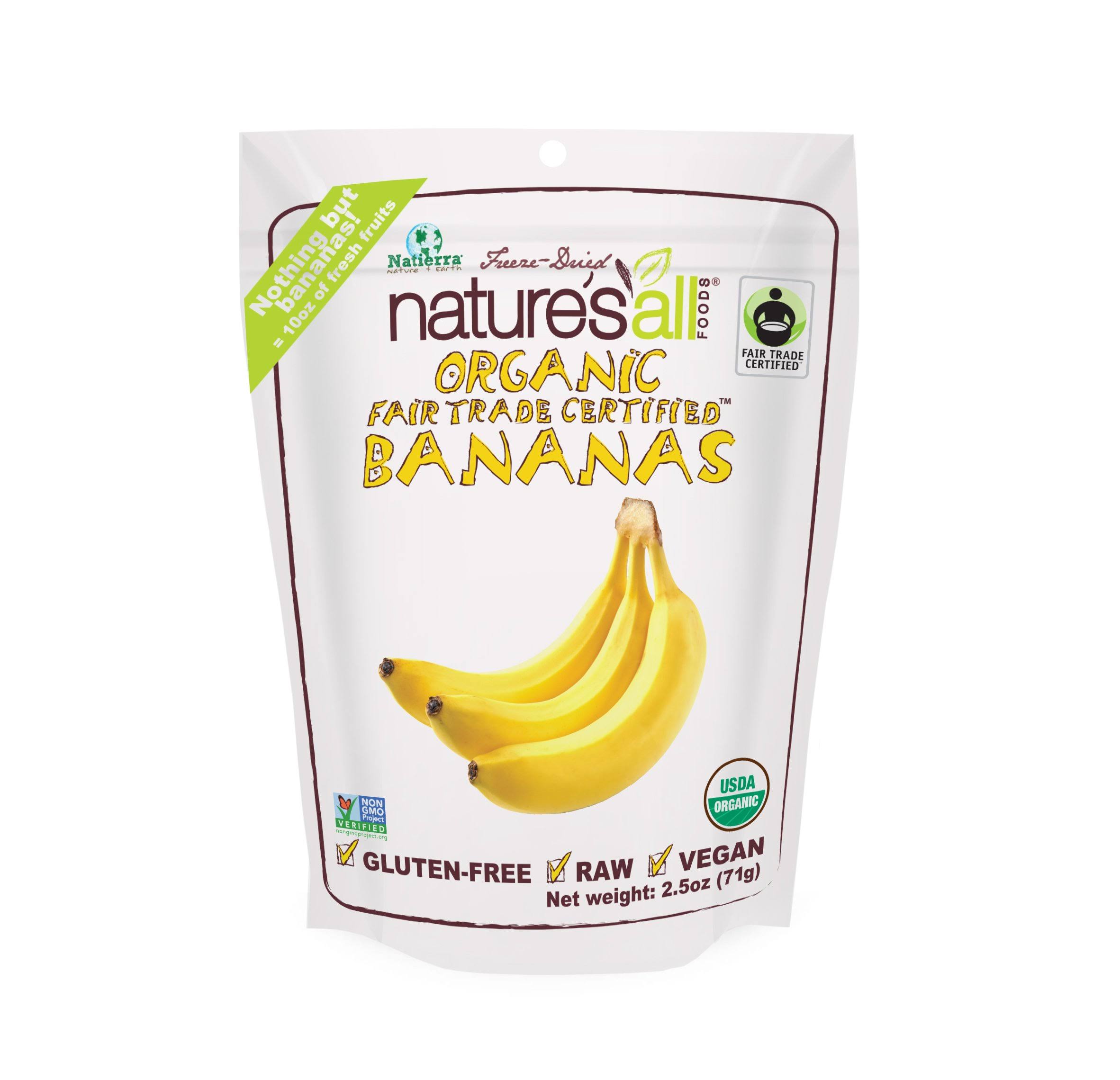 Organic Freeze-Dried Bananas - 2.5 oz.