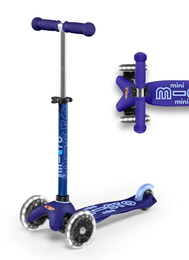 Mini Micro Deluxe LED Scooter Blue