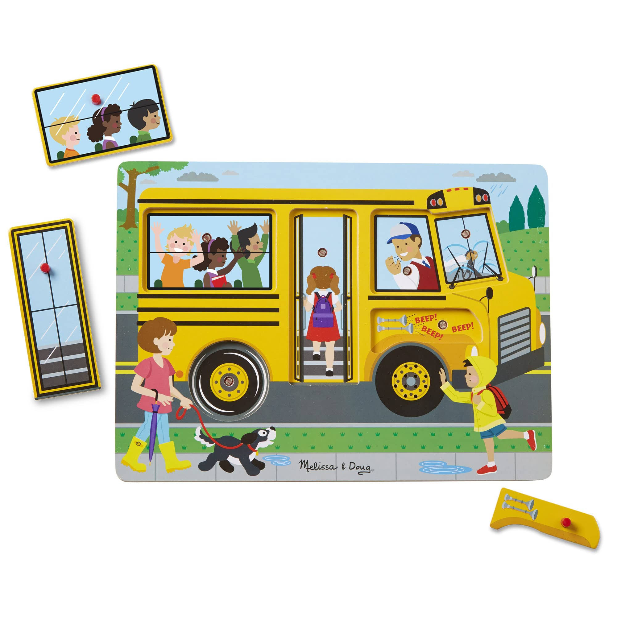 Melissa doug 739 the wheels on the bus sound puzzle