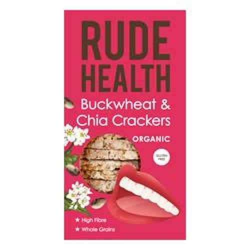 Rude Health Organic Buckwheat and Chia Crackers - 150g