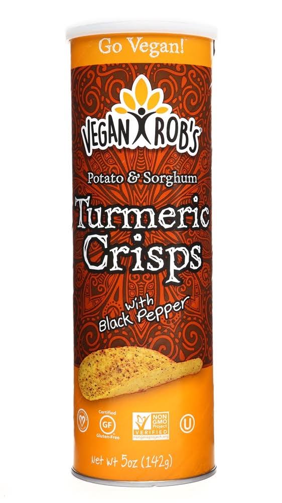 Vegan Rob's Potato & Sorghum Crisps, Turmeric - 5 oz