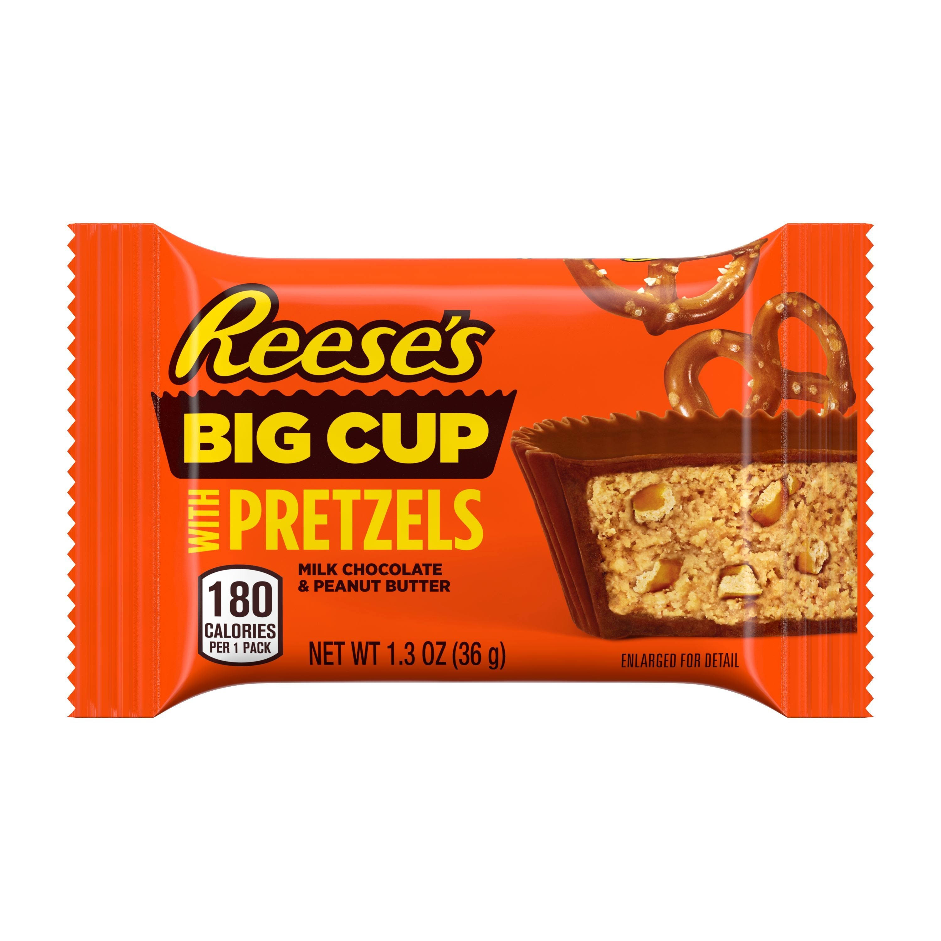 Reese's Milk Chocolate & Peanut Butter, Pretzels, Big Cup - 1.3 oz