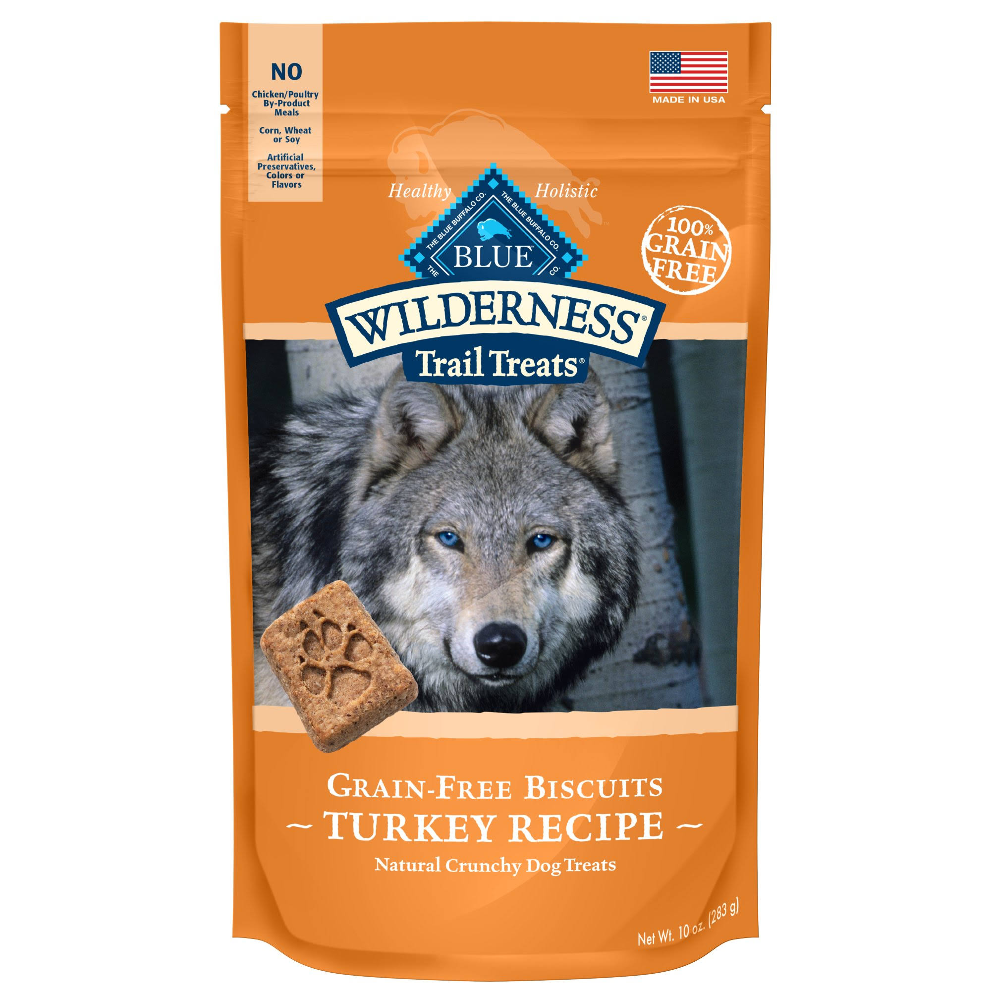 Blue Buffalo Wilderness Trail Dog Treats - Turkey Biscuits, 10oz