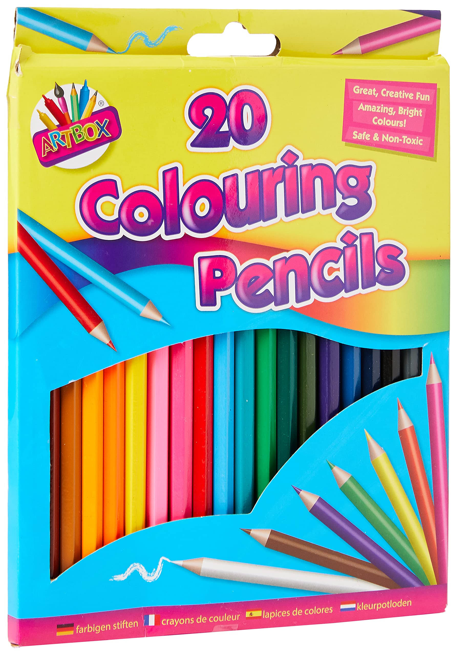 Artbox Pack of 8 Soft Grip Colouring Pencils 