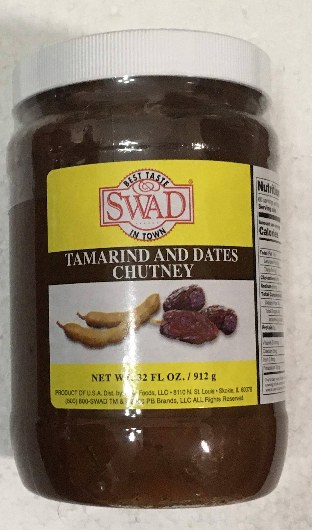 Swad Tamarind Dates Chutney - 32 oz