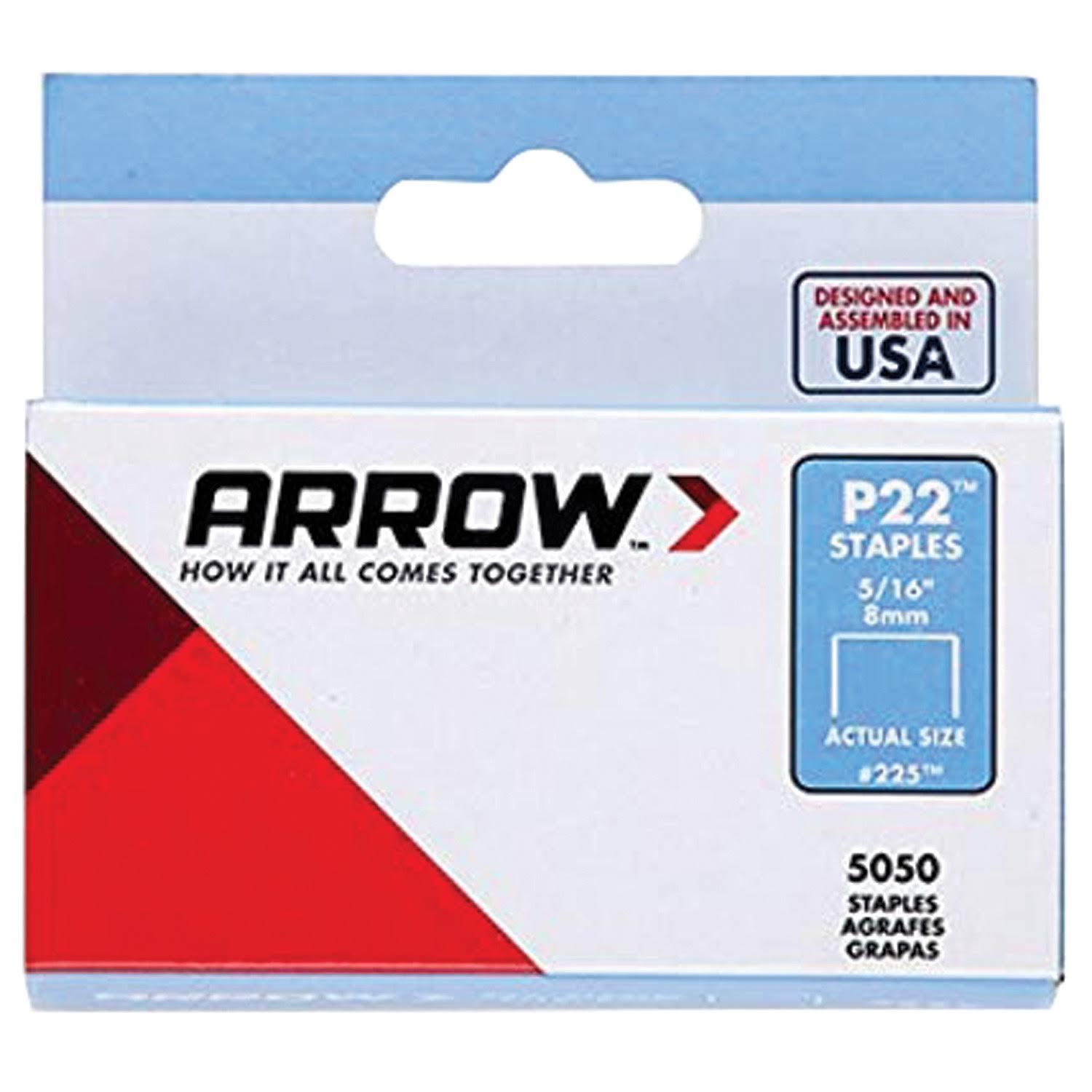 Arrow P22 Staples Box 5000 - 8mm, 5/16in