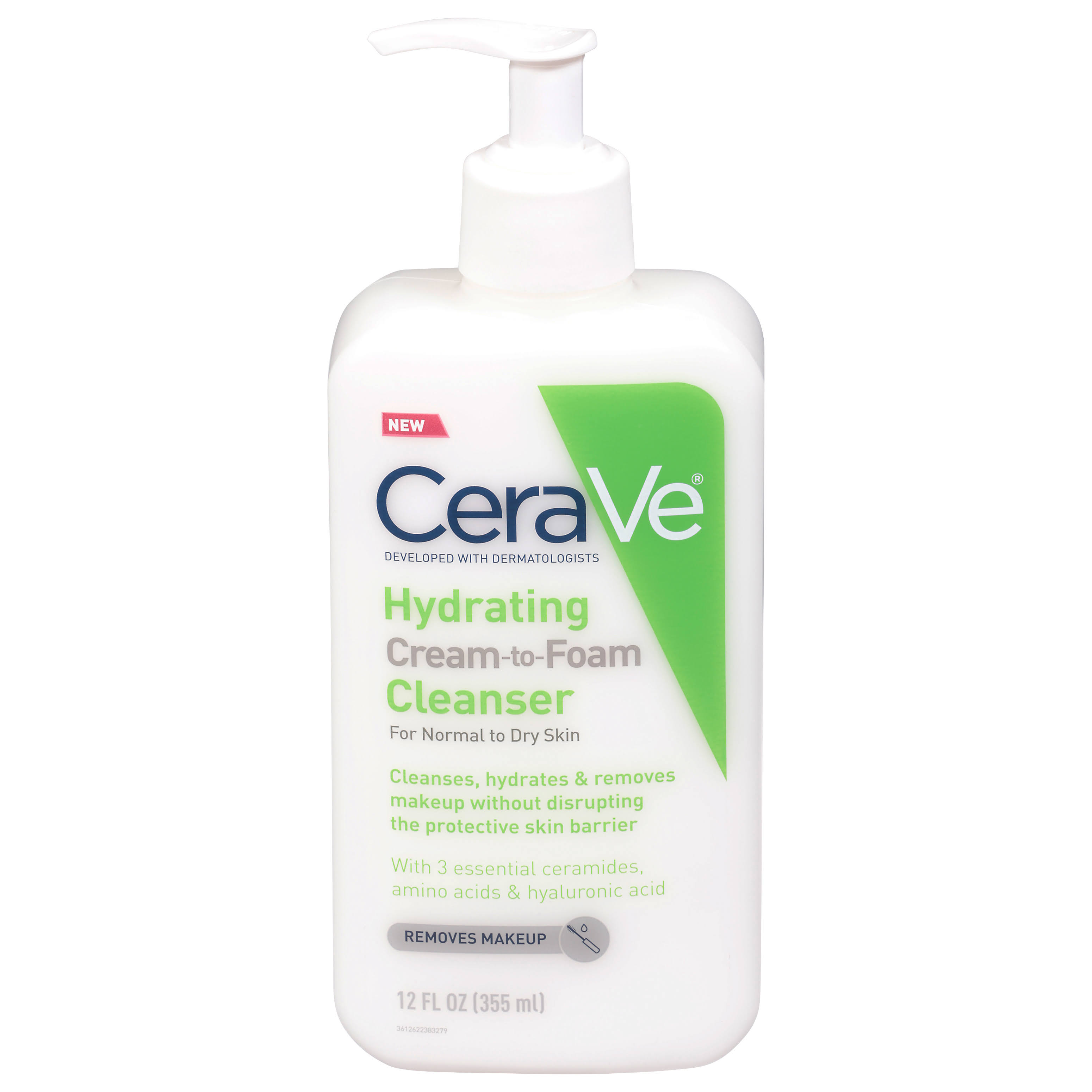 CeraVe Hydrating Cream-To-Foam Cleanser 12 oz