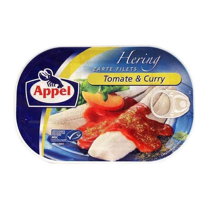 Appel Tender Herring Fillets - Tomato and Curry, 200g