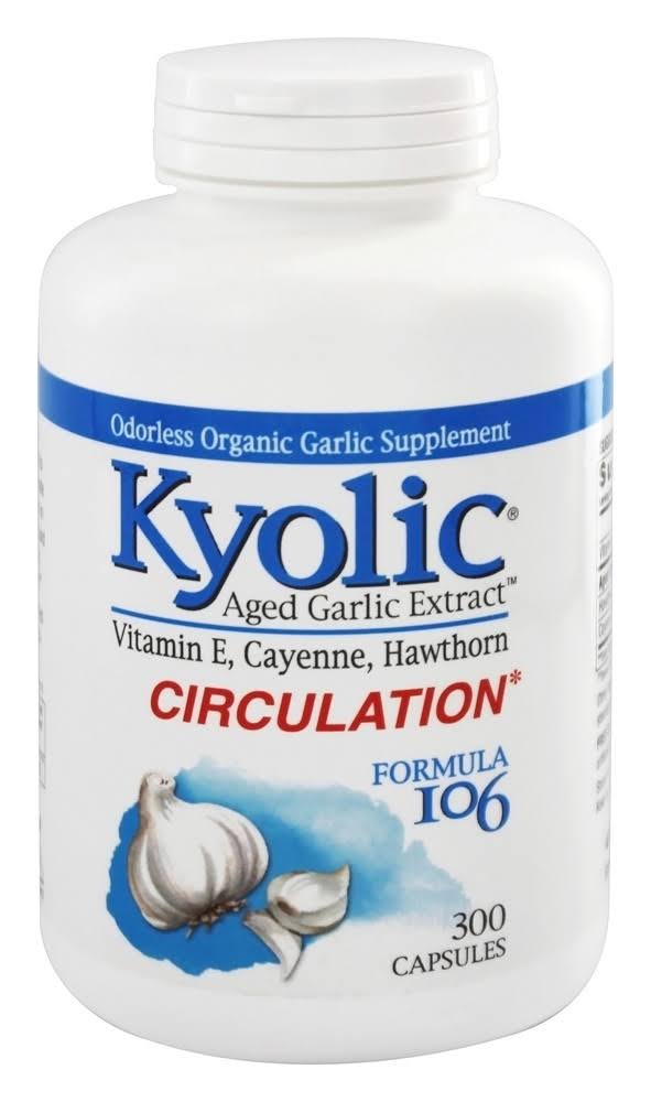 Kyolic Aged Garlic Extract Formula 106 - 300 Capsules