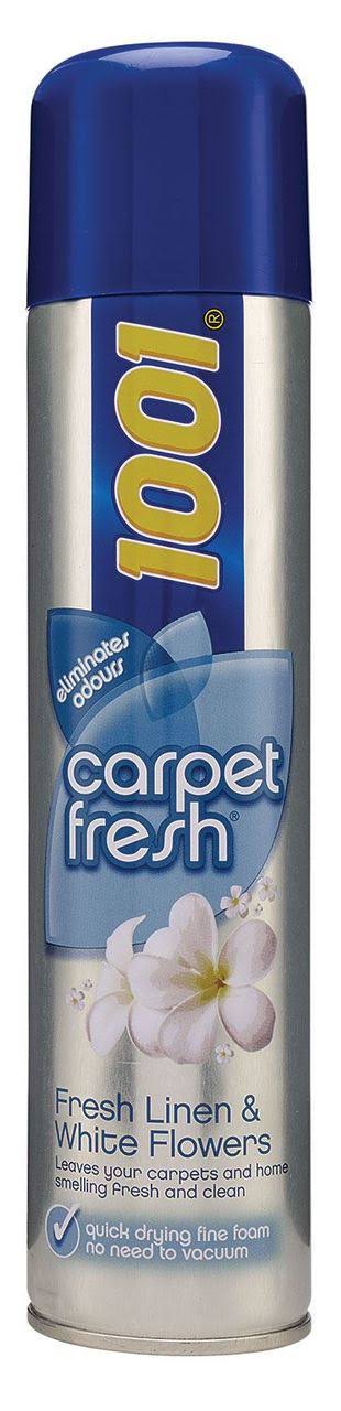1001 Carpet Fresh Spray - Fresh Linen and White Flowers, 300ml