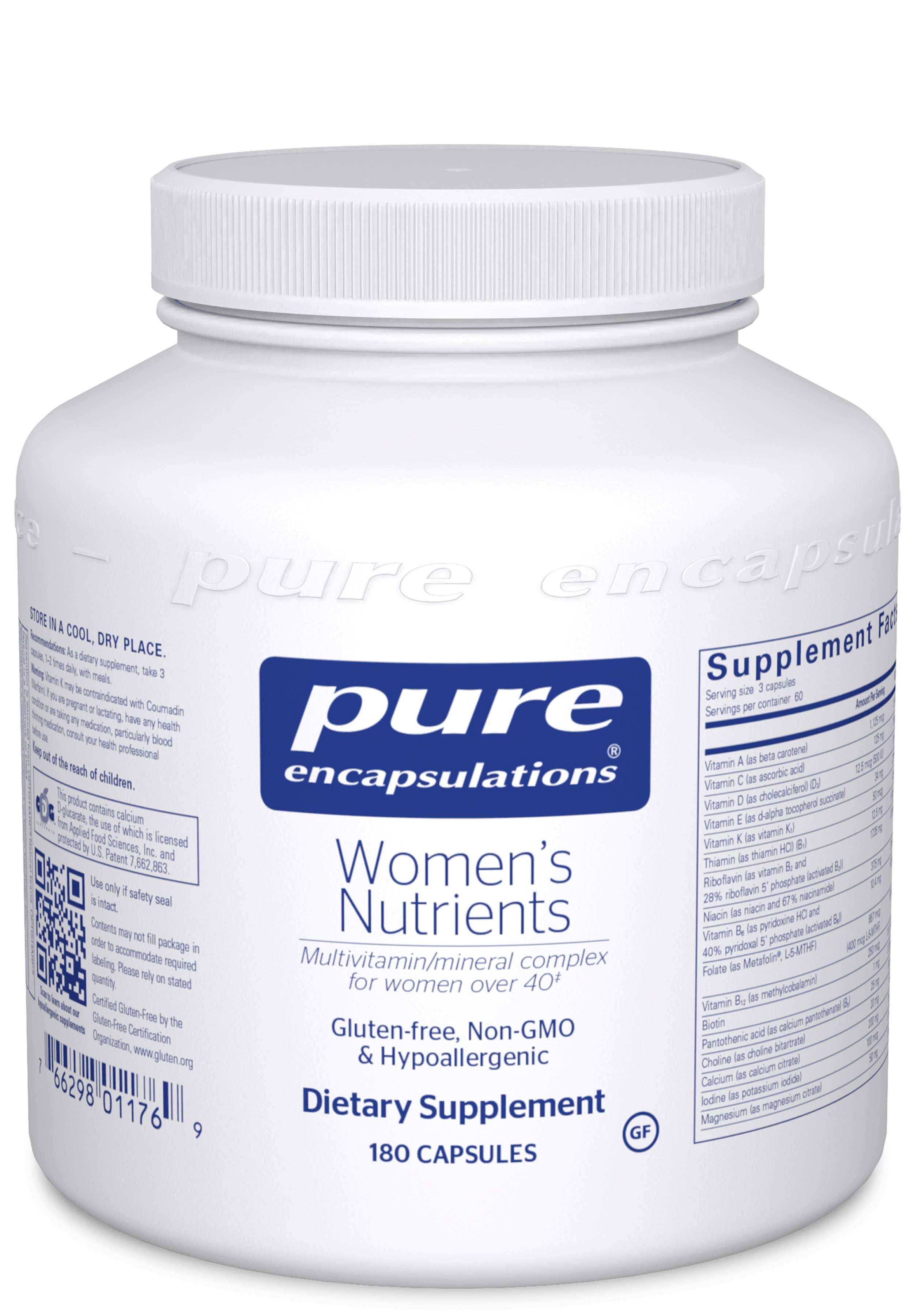 Pure Encapsulations Women's Nutrients - 180 Capsules