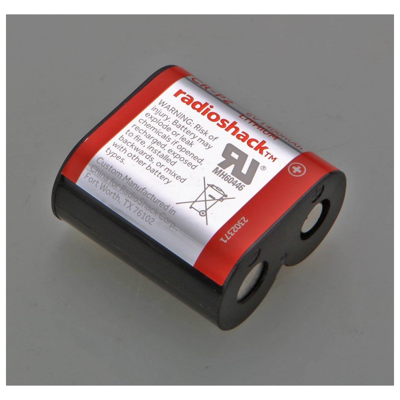 RadioShack Cr-p2 6V Lithium Battery, 1400mAh