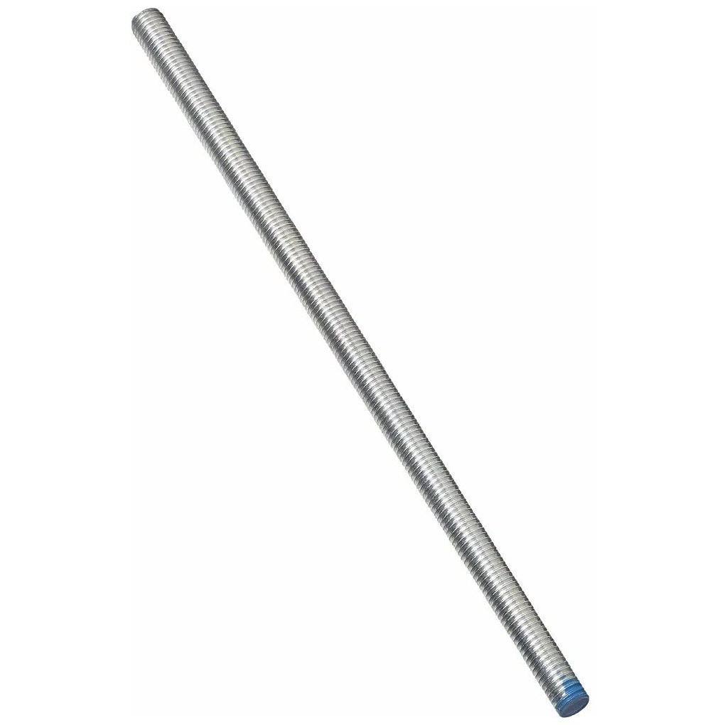 Stanley 4000BC Zinc Plated Steel Threaded Rod - 1/2" to 13" x 24"