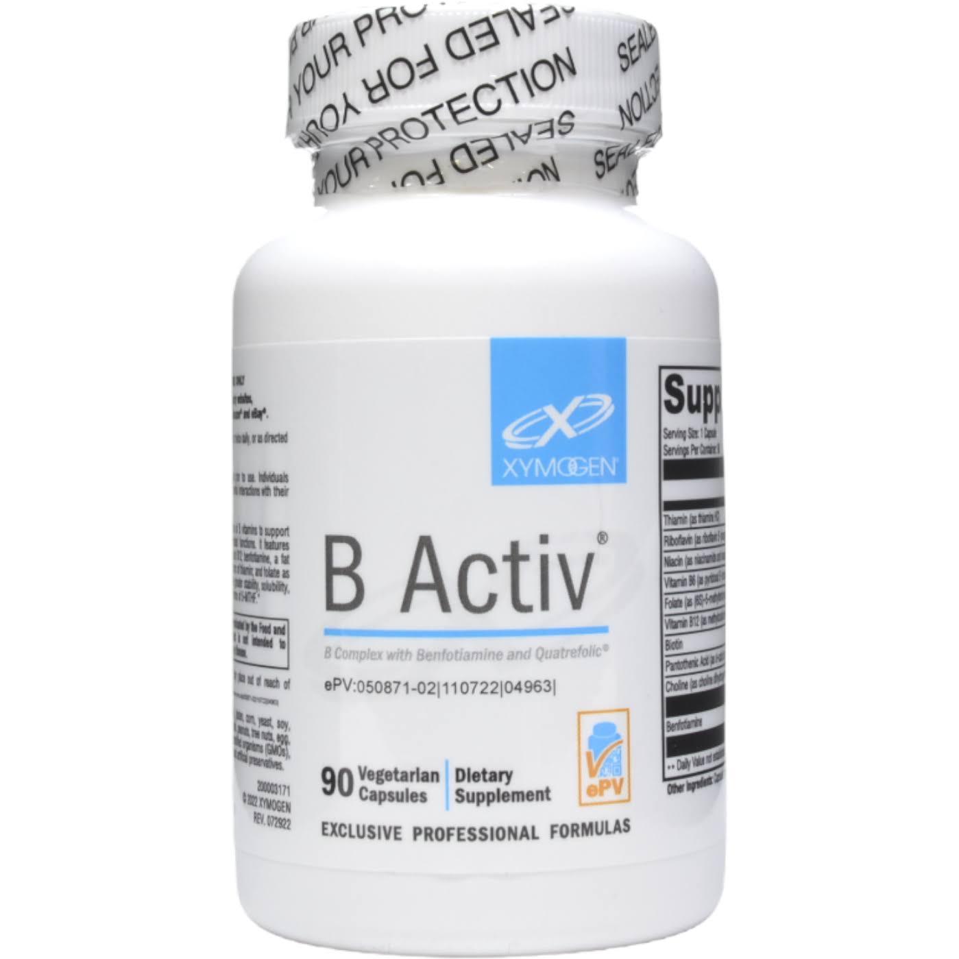 Xymogen B Activ Dietary Supplement - 90ct