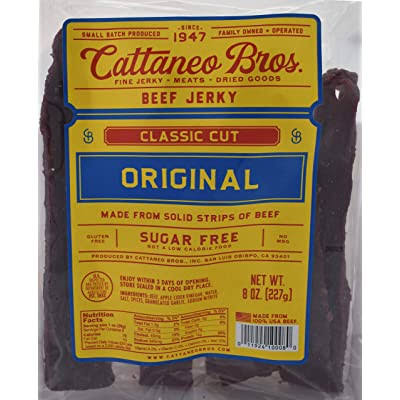 Cattaneo Bros. - Classic Cut Natural Style Thick Beef Jerky, 8 Ounce