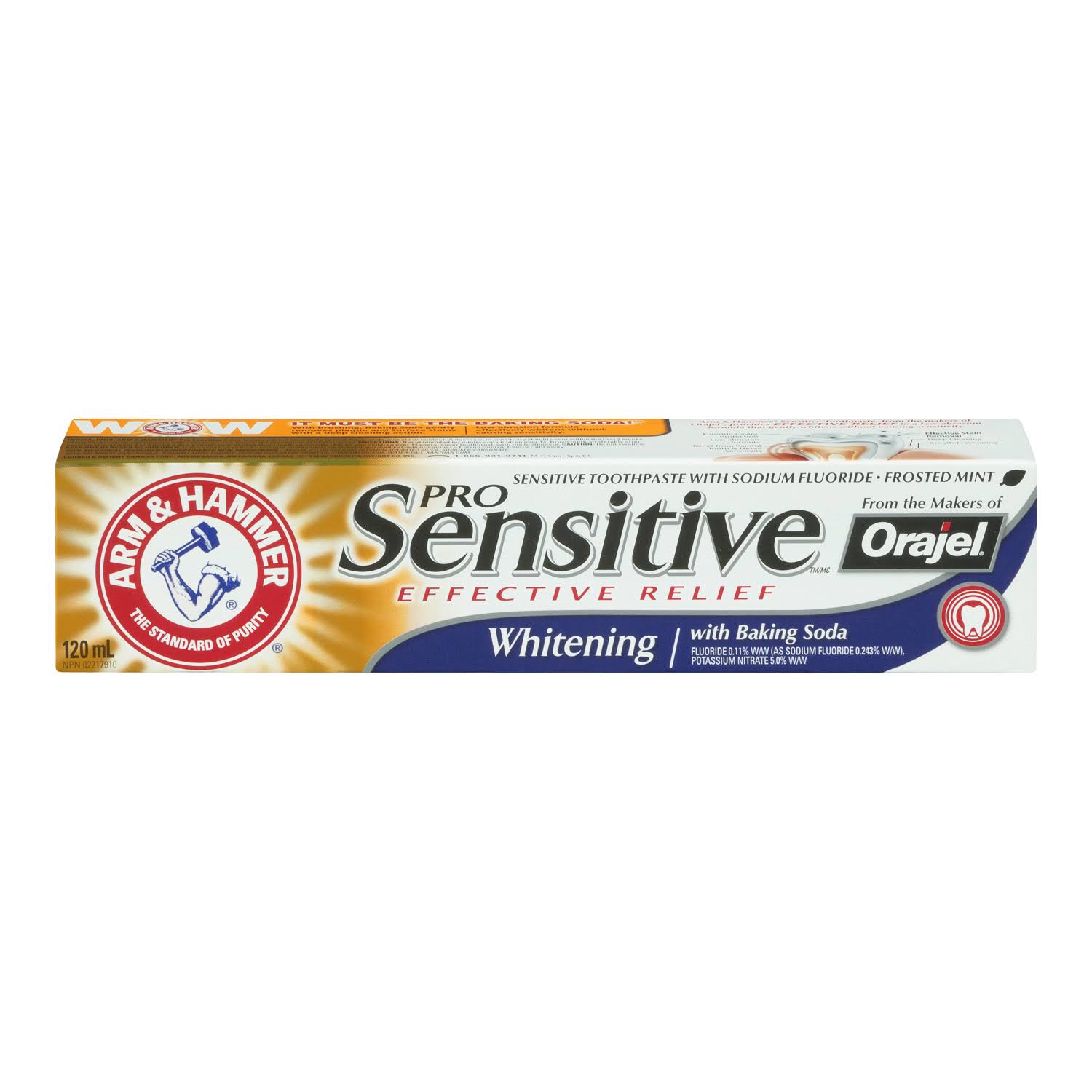 ARM & HAMMER Sensitive Whitening Toothpaste, 120-ml